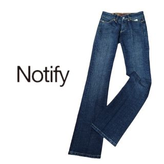 ノティファイ(Notify)の新品　ノーティファイ　Notify　セミブーツカット　デニム　定価2.9万(デニム/ジーンズ)