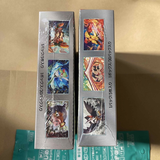 ポケモン(ポケモン)の新品未開封　ポケモンカード　スカーレットex  2box  シュリンク付き エンタメ/ホビーのトレーディングカード(Box/デッキ/パック)の商品写真