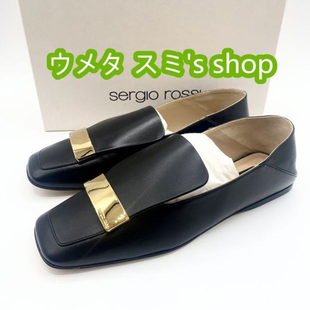 激安人気新品 Sergio Rossi 38 Loafers Rossi☆Leather 新品未使用