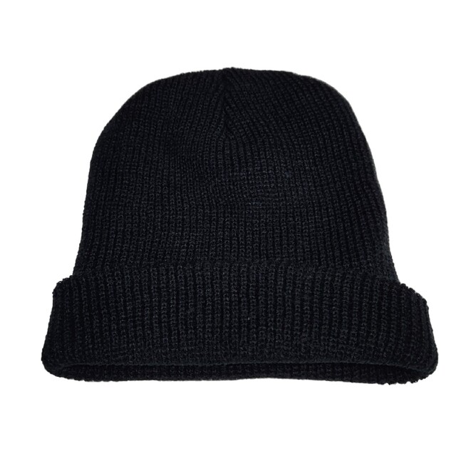 LHP(エルエイチピー)のエルエイチピー L.H.P　シンプルニット帽　ニットキャップ　ブラック メンズの帽子(ニット帽/ビーニー)の商品写真