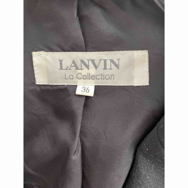 LANVIN(ランバン)のランバン　ジャケット　ブラック　36 レディースのジャケット/アウター(テーラードジャケット)の商品写真