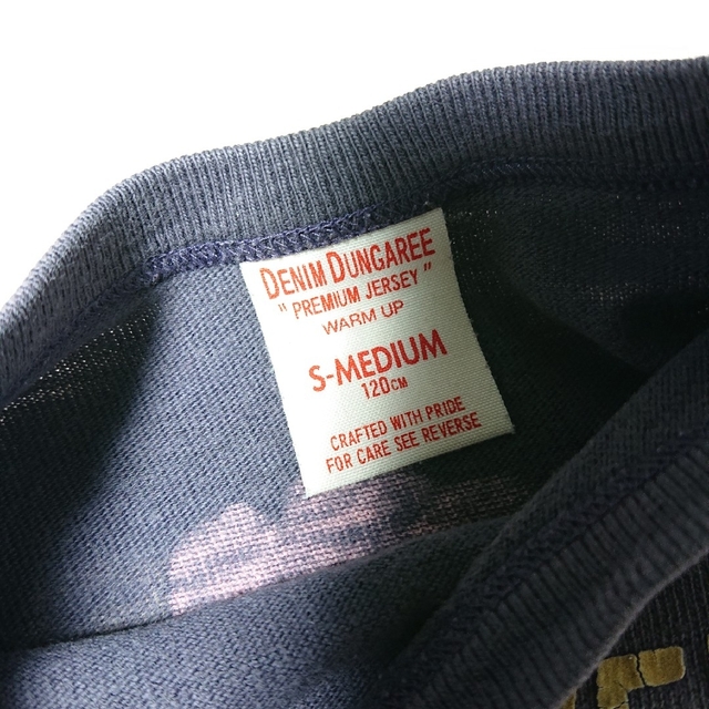 DENIM DUNGAREE(デニムダンガリー)の828. DENIM DUNGAREE 七分袖Ｔ 120 キッズ/ベビー/マタニティのキッズ服男の子用(90cm~)(Tシャツ/カットソー)の商品写真
