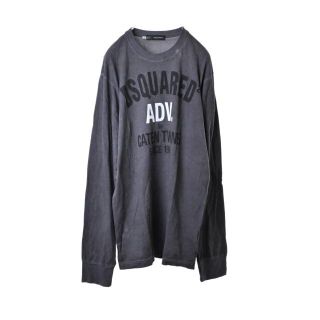 DSQUARED2 コットン プリント ロングスリーブ Tシャツ