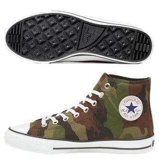 【美品】コンバース　オールスターハイカット　ゴルフシューズ　24.5 CAMO