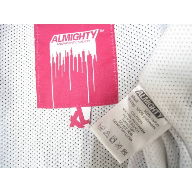 ALMIGHTY(オールマイティ)のオールマイティ 韓国◆ナイロン コーチジャケット メンズ サイズXL ブラック メンズのジャケット/アウター(ナイロンジャケット)の商品写真