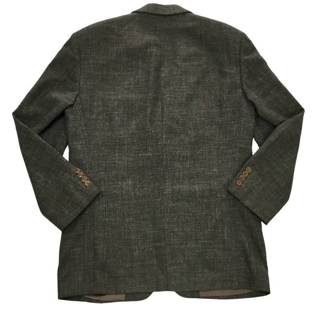 HUGO BOSS ヒューゴボス ウールリネンシャークスキンブレザーグリーン