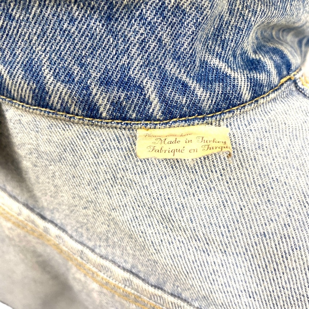 VETEMENTS ジャケット VETEMENTS トライバルデニムジャケット ユニセックス S デニム ブルー 中古 tdc-000469-4d レディースのジャケット/アウター(その他)の商品写真