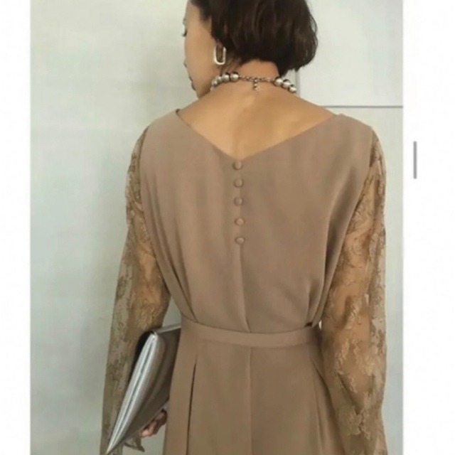 Ameri VINTAGE - 【期間限定値下】AMERI LACE SLEEVE REFINED DRESS の