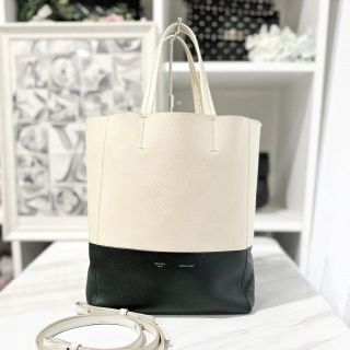 セリーヌ(celine)のセリーヌ　バーティカルカバ　2way　トートバッグ　レザー　バイカラー(トートバッグ)