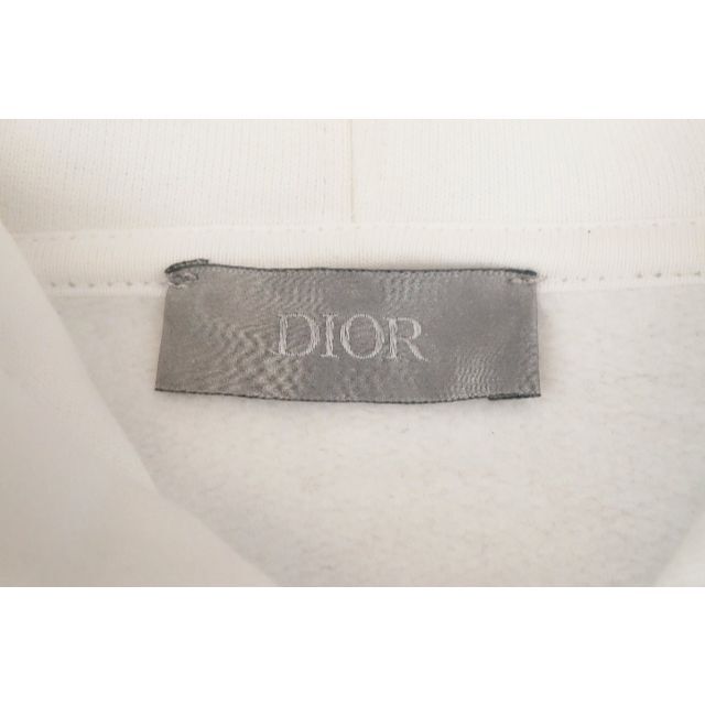 22AW DIOR ディオール CD ロゴ アイコン パーカー ホワイト XS