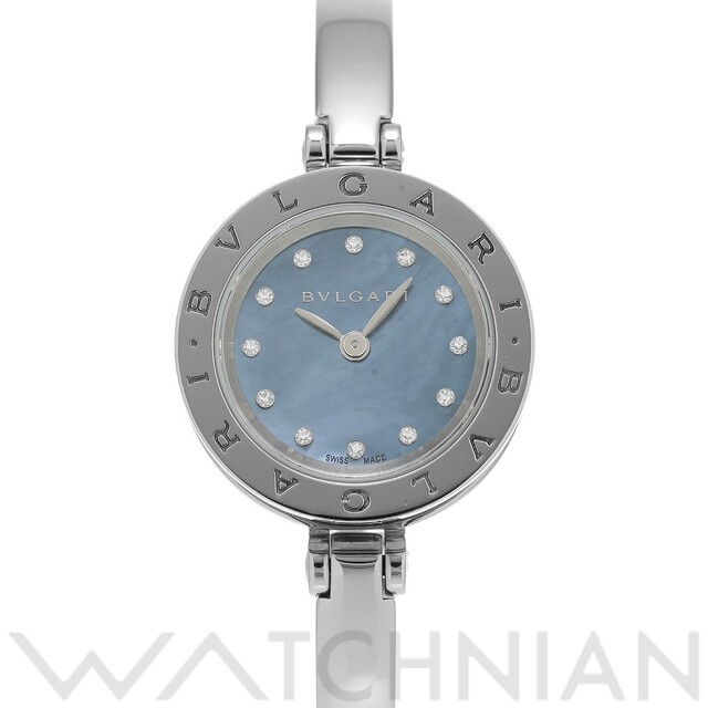 【正規品】 BVLGARI - 中古 ブルガリ BVLGARI BZ23BSS/12S ブルーシェル /ダイヤモンド レディース 腕時計 腕時計