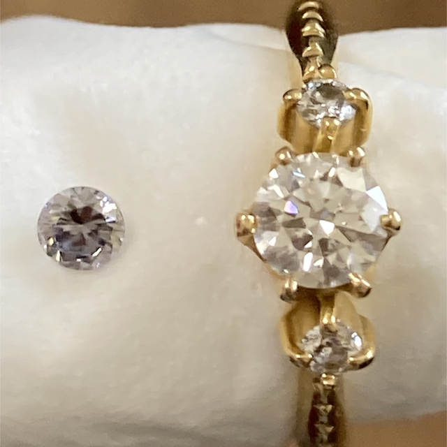 fancy grayish violet ダイヤ ルース 0.082ct レディースのアクセサリー(その他)の商品写真