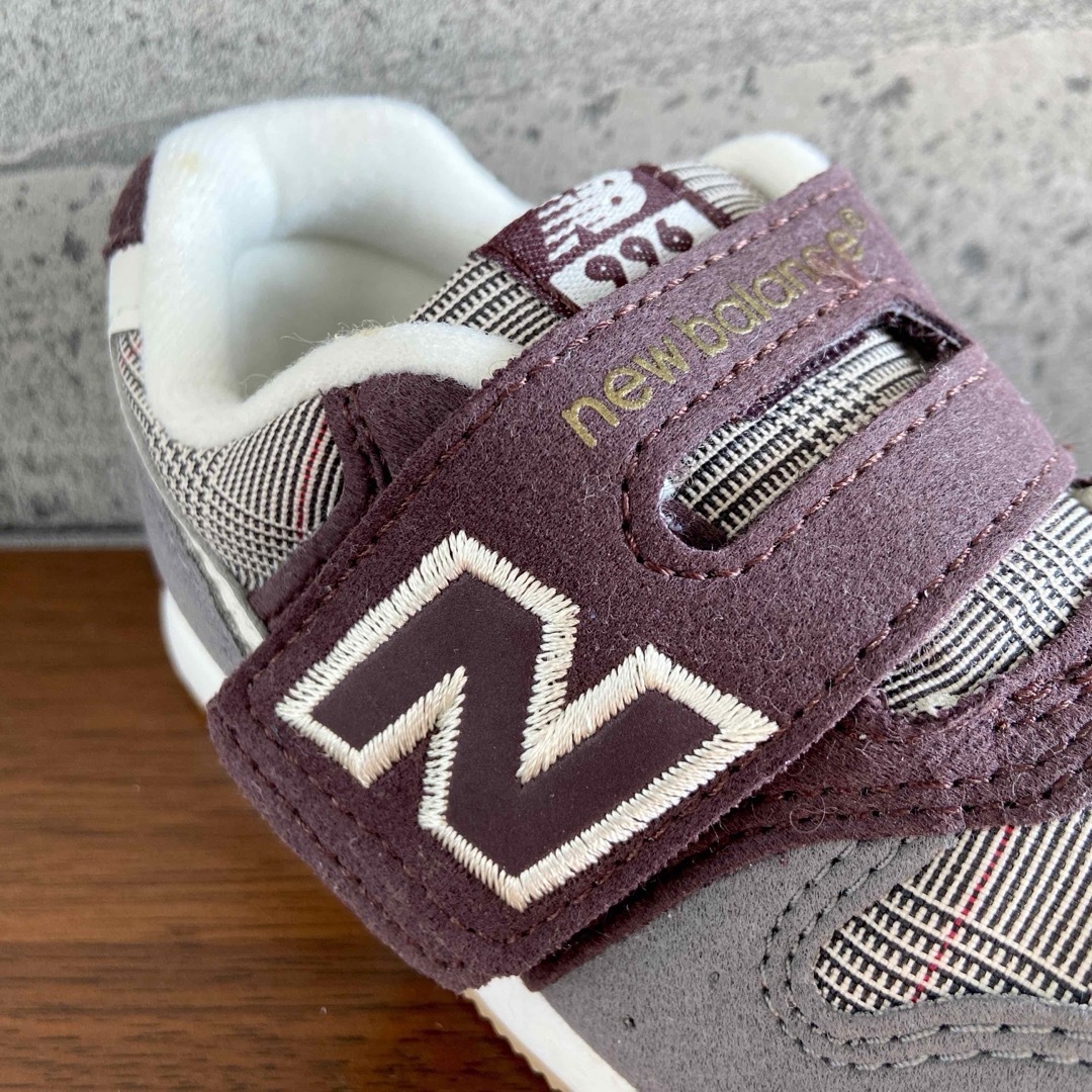 New Balance - 【新品】14.5センチ ブラウン×チェック New Balance - 【新品】14.5センチ ブラウン×チェック