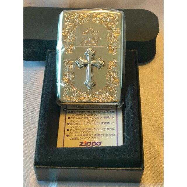 【希少】スワロフスキー　シルバーピンクゴールド クロス zippo 2007年製