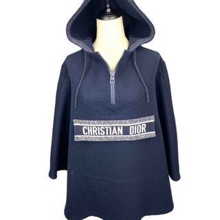 Christian Dior クリスチャンディオール ポンチョ ポンチョ コート アノラック ビー刺繡 ネイビー XS 中古 tdc-000467-4d