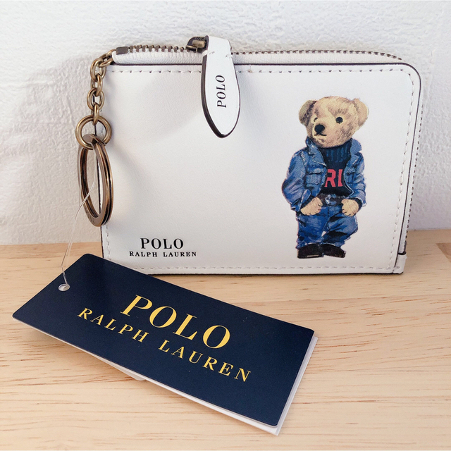 POLO RALPH LAUREN(ポロラルフローレン)の新品未使用　POLO Ralph Lauren ポロベア 定期券　小銭入れ　 レディースのファッション小物(名刺入れ/定期入れ)の商品写真