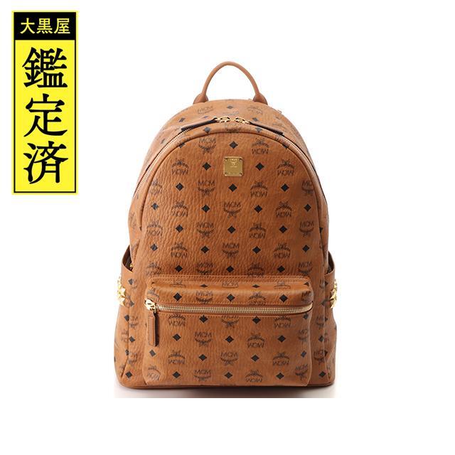 値引きする MCM MCM サイドスタッズ バックパック コニャック／ＧＰ