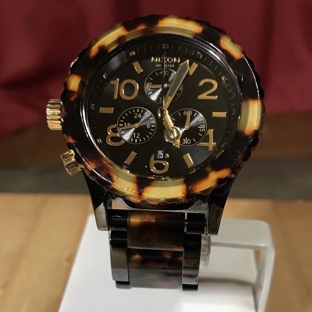 NIXON 42-20 CHRONO ☆べっ甲柄☆ 新品電池 通販 サイト 5624円引き