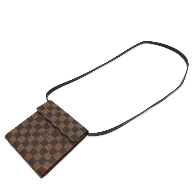 ルイヴィトン LOUIS VUITTON CDケース DVD N62935  ダミエ 斜め掛け ショルダーバッグ ダミエキャンバス ブラウン