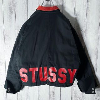 STUSSY - 【レアデザイン M】ステューシー 両面ロゴ ワーク ジャケット