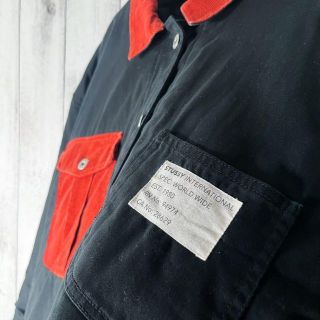 STUSSY - 【レアデザイン M】ステューシー 両面ロゴ ワーク ジャケット