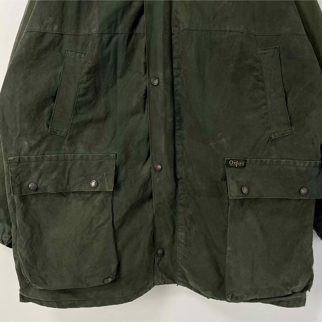 オックスフォード・ブルー　ワックスドジャケット　オイルジャケット　グリーン　UK メンズのジャケット/アウター(ミリタリージャケット)の商品写真