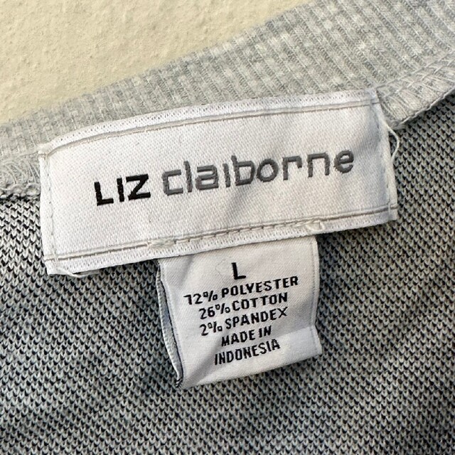 LizClaiborne スウェット　グレー　リズクライボーン レディースのトップス(トレーナー/スウェット)の商品写真