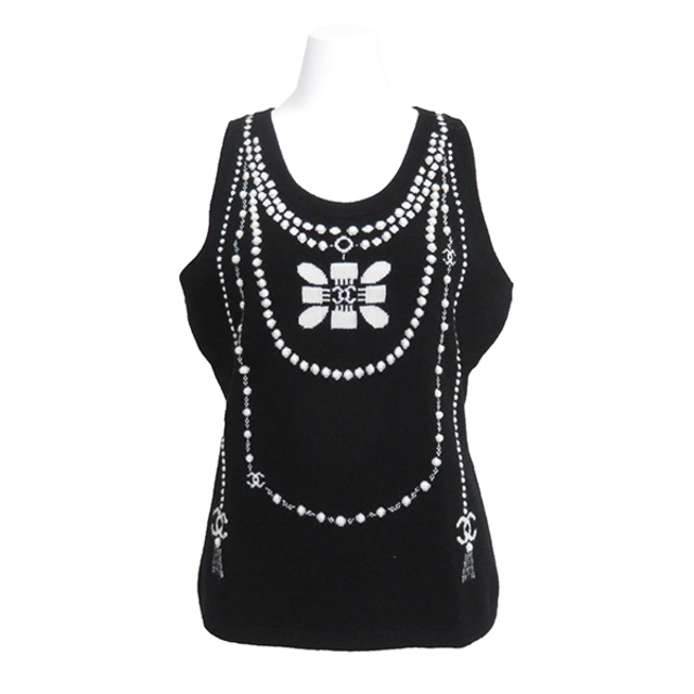 速くおよび自由な CHANEL #38 K P64666 ニット カシミア
