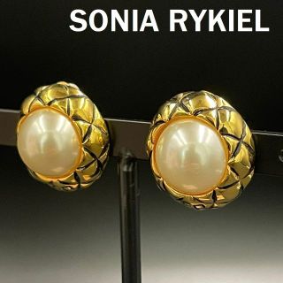 ソニアリキエル(SONIA RYKIEL)のソニアリキエル イヤリング ゴールド フェイクパール アクセサリー(イヤリング)