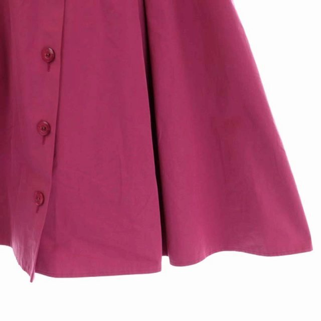 TOCCA(トッカ)のトッカ FATIMA フレアスカート タック 膝丈 ロゴボタン装飾 0 ピンク レディースのスカート(ひざ丈スカート)の商品写真
