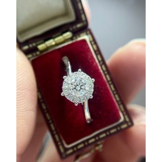 天然ダイヤモンドリング0.3ct k18の通販 by 天然ダイヤモンド&パール's