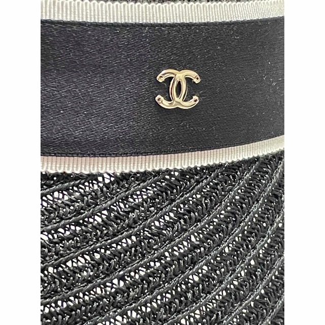 CHANEL シャネル　バイザー　帽子　ブラック　黒　Ｓサイズ　ココマーク　新品