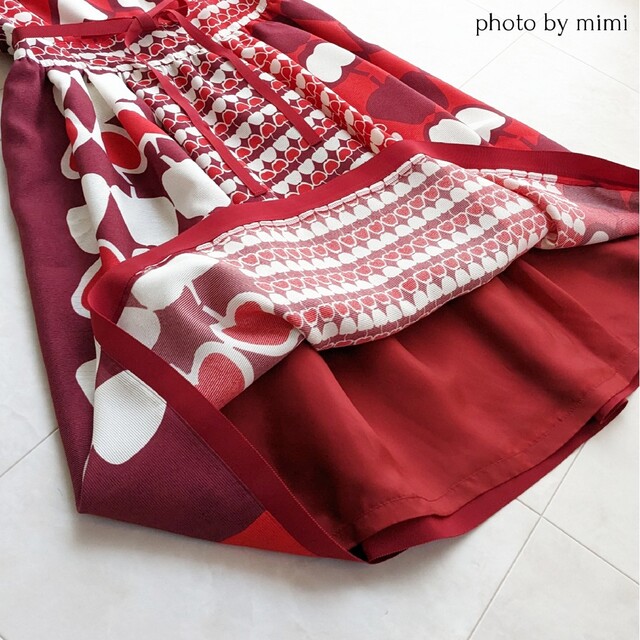 M'S GRACY*カタログ掲載*りんごモチーフワンピース 新入荷アイテム