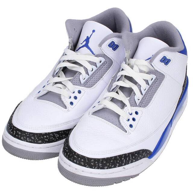 NIKE(ナイキ)のナイキ AIR JORDAN 3 RETRO  Racer Blue CT8532-145 エアジョーダン3  レーサー ブルースニーカー メンズ 28cm メンズの靴/シューズ(スニーカー)の商品写真