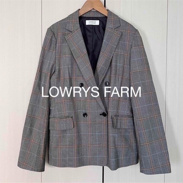 LOWRYS FARM(ローリーズファーム)のLOWRYS FARM チェックジャケット レディースのジャケット/アウター(テーラードジャケット)の商品写真