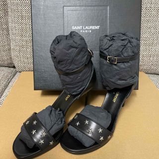 サンローラン(Saint Laurent)のサンローラン　ヒール　ストラップ　スタッズ　星　サイズ35(ハイヒール/パンプス)