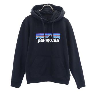 パタゴニア(patagonia)のパタゴニア アウトドア スウェットパーカー S ブラック系 patagonia ロゴプリント メンズ 【中古】  【230303】(パーカー)