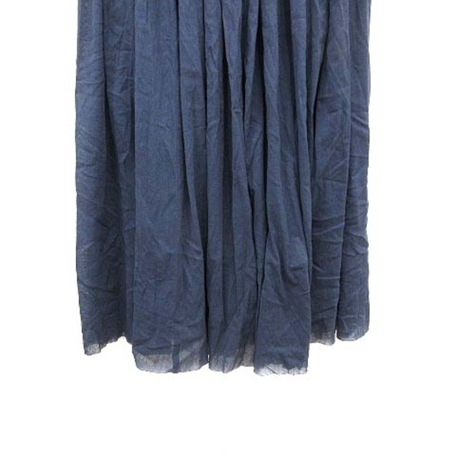 ADIEU TRISTESSE(アデュートリステス)のADIEU TRISTESSE チュールスカート フレア ロング ペチコート 紺 レディースのスカート(ロングスカート)の商品写真