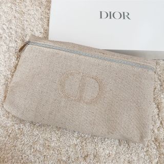 クリスチャンディオール(Christian Dior)の正規品新品非売品☆Diorノベルティー☆大きめベージュポーチ(ポーチ)