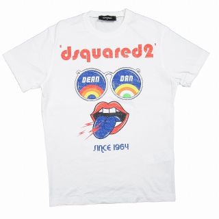 ディースクエアード(DSQUARED2)の美品 20SS ディースクエアード Tシャツ DEAN&DAN ロゴ イラスト(Tシャツ/カットソー(半袖/袖なし))