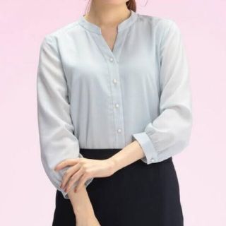 アオキ(AOKI)のLES MUES Femme ブラウス ミントグリーン Ｓサイズ(その他)