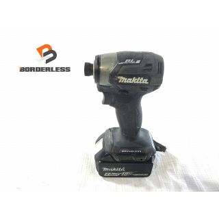 マキタ(Makita)の☆中古品 最新型☆makita マキタ 18V 充電式インパクトドライバ TD173D 黒/ブラック 6.0Ahバッテリー1個(BL1860B)付 67430(工具)