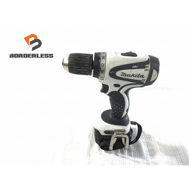 ☆中古品☆makita マキタ 14.4V 充電式ドライバドリル DF440D 白 3.0Ahバッテリー1個(BL1830)付 ドライバードリル  ドリルドライバー 67502 | フリマアプリ ラクマ