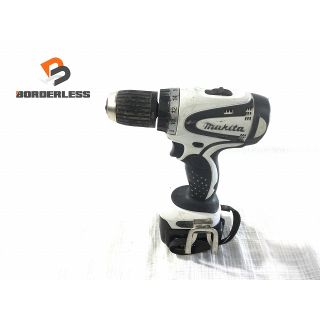 マキタ(Makita)の☆中古品☆makita マキタ 14.4V 充電式ドライバドリル DF440D 白 3.0Ahバッテリー1個(BL1830)付 ドライバードリル ドリルドライバー 67502(工具)