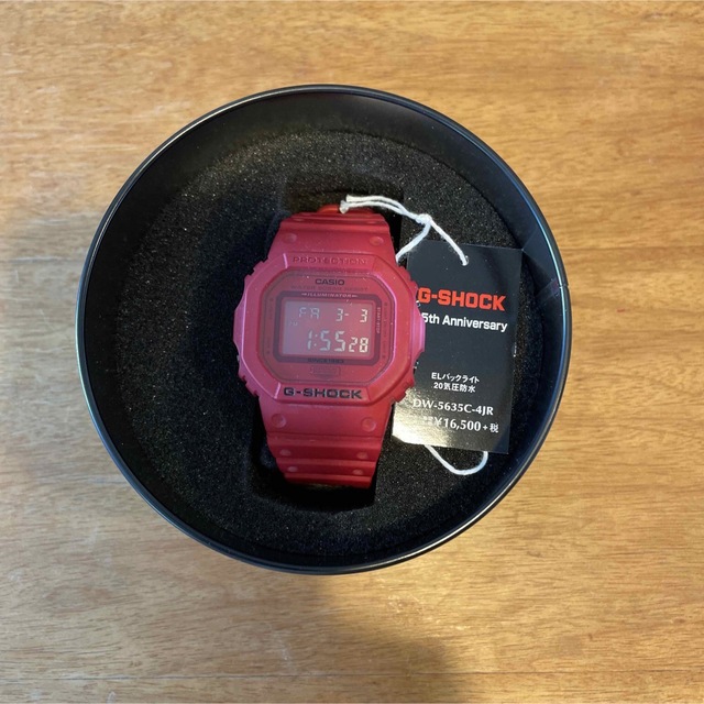 シーリングライト カシオ 腕時計 G-SHOCK DW-5635C 35周年 レッド