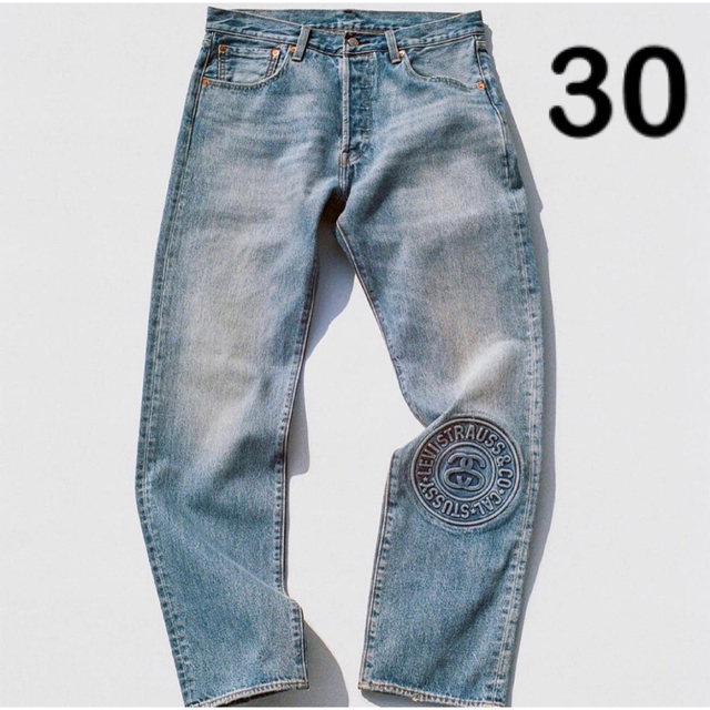 新着 LEVI'S & 30□STÜSSY - STUSSY EMBOSSED JEAN 501 デニム+ ...