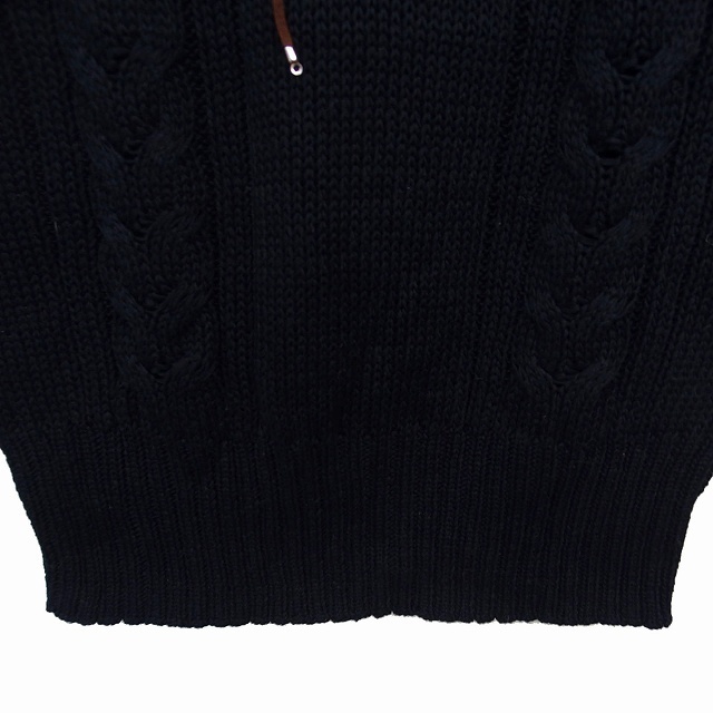 VICKY(ビッキー)のビッキー ニット セーター スリットネック リブ ケーブル編み コットン 長袖  レディースのトップス(ニット/セーター)の商品写真