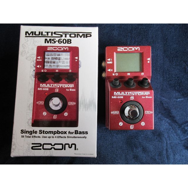 Zoom(ズーム)のZOOM MS-60B  マルチストンプ ベース用 純正ACアダプター付 楽器のベース(ベースエフェクター)の商品写真