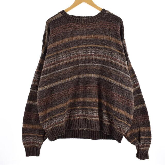 LIBERTY SWEATERS 総柄 コットンニットセーター USA製 メンズXXL /eaa319173