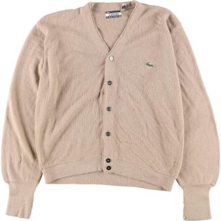 ラコステ(LACOSTE)の古着 70年代 ラコステ LACOSTE IZOD アクリルニットカーディガン USA製 メンズL ヴィンテージ /eaa318086(カーディガン)